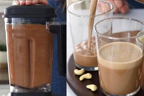 Cách làm sữa hạt điều cacao bằng máy xay sinh tố siêu đơn giản tại nhà